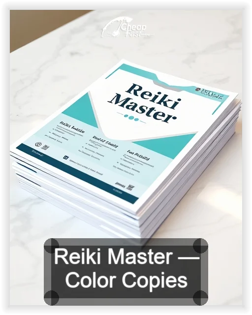Reiki Master business card design sample