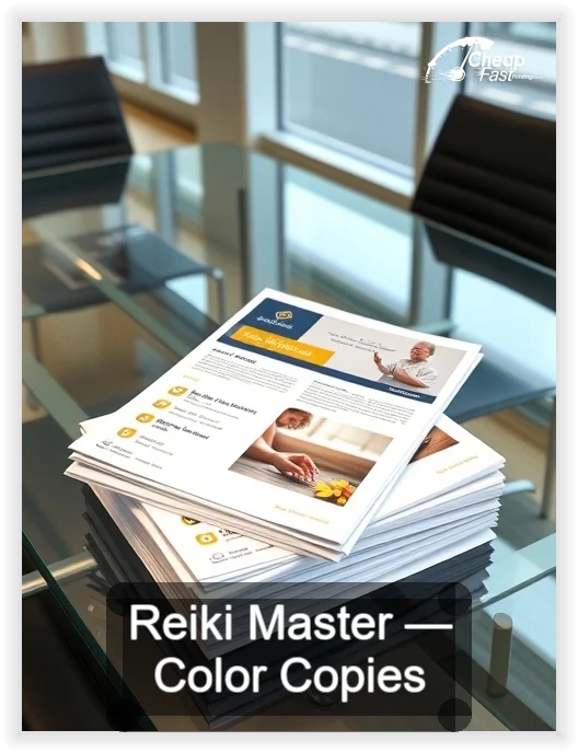 Reiki Master business card design sample