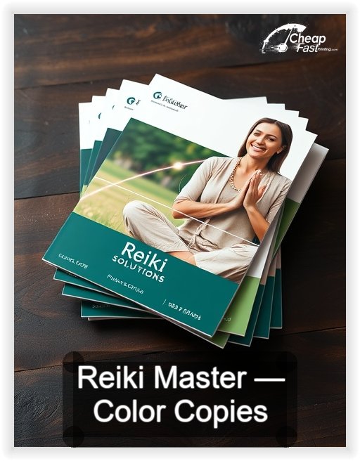 Reiki Master business card design sample