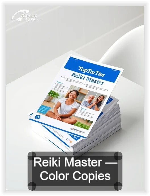 Reiki Master business card design sample