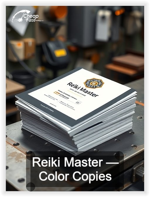 Reiki Master business card design sample