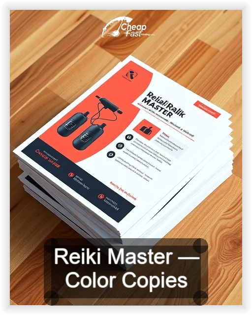 Reiki Master business card design sample