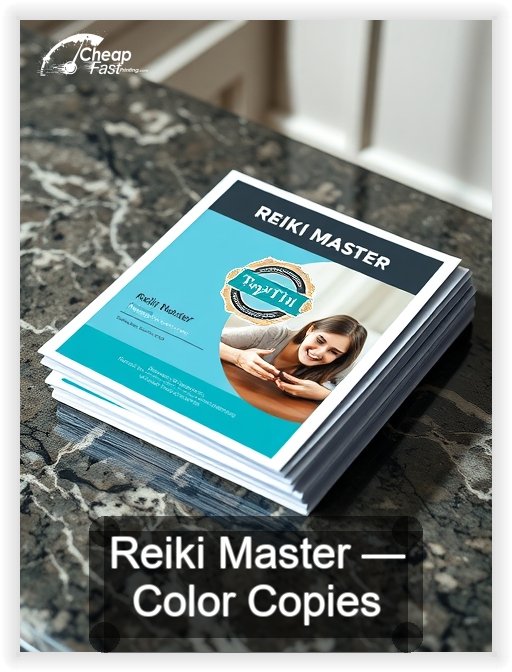 Reiki Master business card design sample