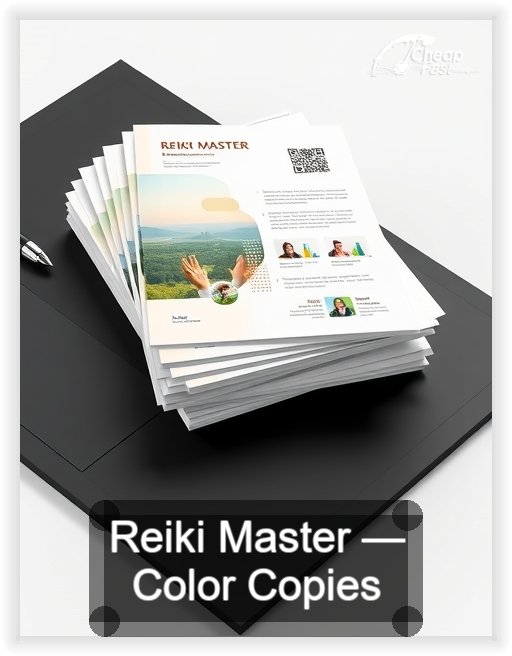 Reiki Master business card design sample