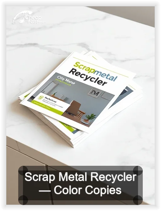 Scrap Metal Recycler business card design sample