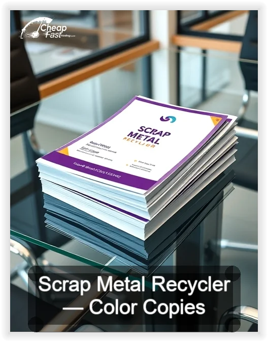 Scrap Metal Recycler business card design sample