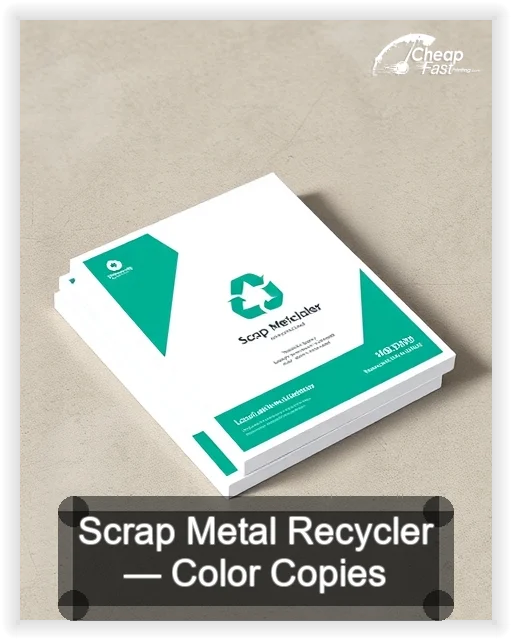Scrap Metal Recycler business card design sample