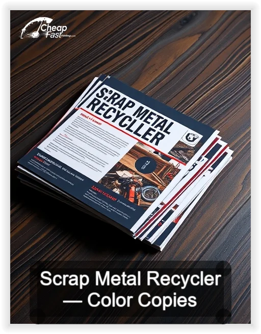 Scrap Metal Recycler business card design sample