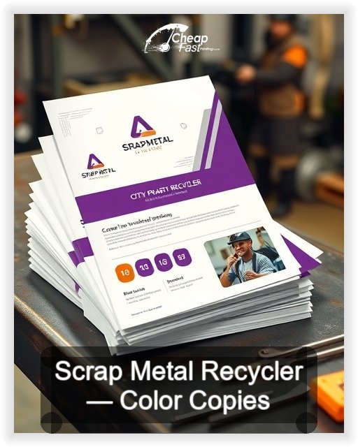 Scrap Metal Recycler business card design sample