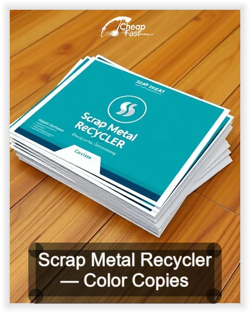 Scrap Metal Recycler business card design sample
