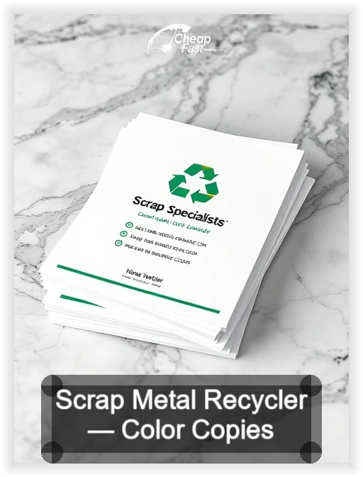 Scrap Metal Recycler business card design sample