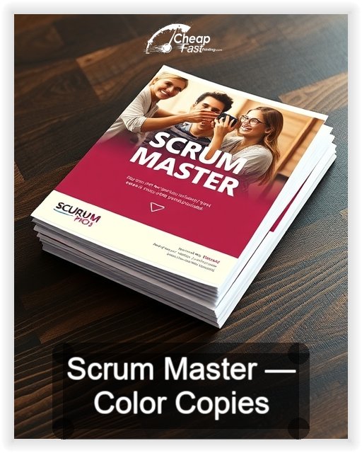 Scrum Master business card design sample
