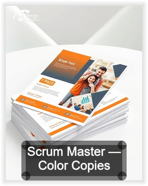 Scrum Master business card design sample
