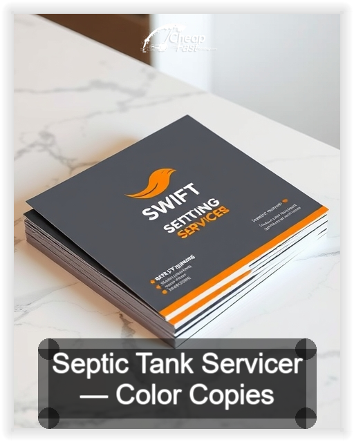 Septic Tank Servicer business card design sample