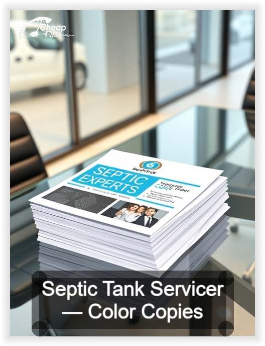 Septic Tank Servicer business card design sample