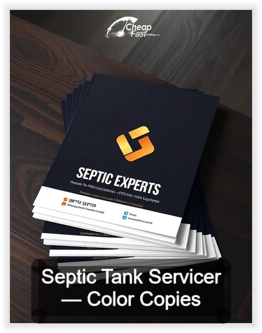 Septic Tank Servicer business card design sample