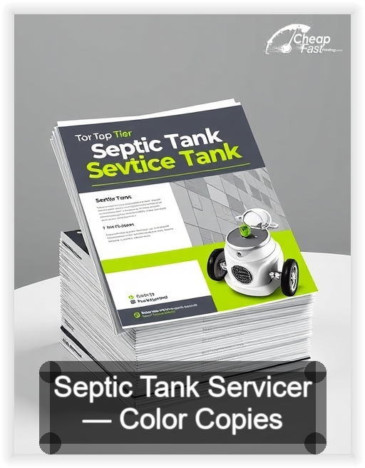 Septic Tank Servicer business card design sample