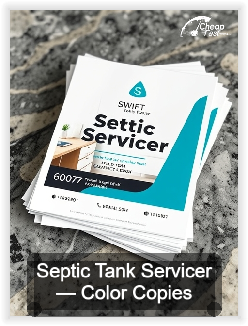 Septic Tank Servicer business card design sample