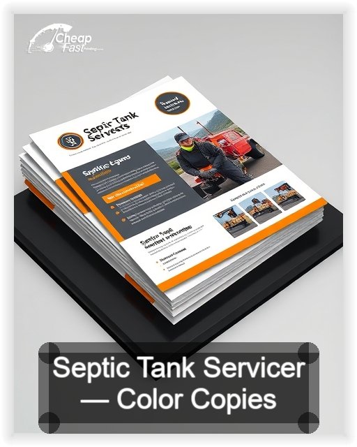 Septic Tank Servicer business card design sample