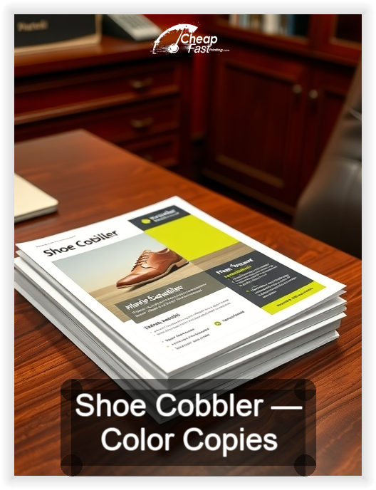 Shoe Cobbler business card design sample