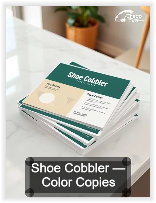 Shoe Cobbler business card design sample