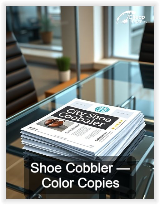 Shoe Cobbler business card design sample