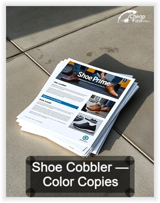 Shoe Cobbler business card design sample