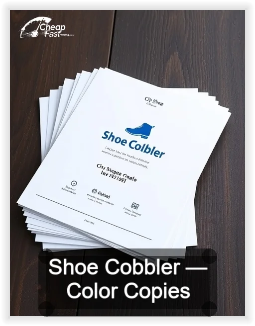 Shoe Cobbler business card design sample