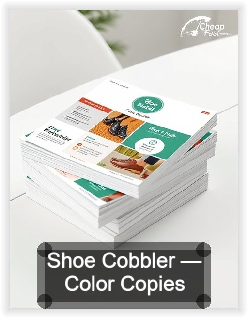 Shoe Cobbler business card design sample