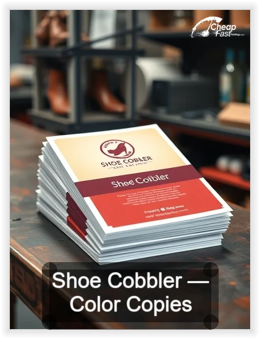 Shoe Cobbler business card design sample