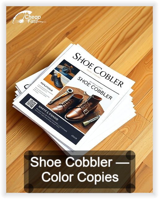 Shoe Cobbler business card design sample