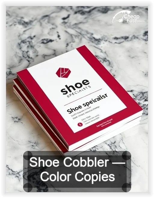 Shoe Cobbler business card design sample