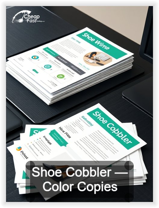 Shoe Cobbler business card design sample