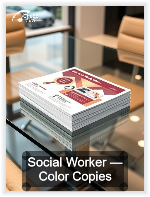 Social Worker business card design sample