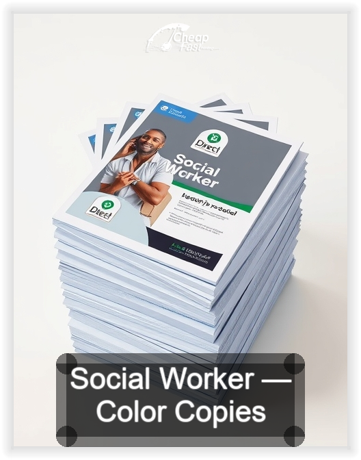 Social Worker business card design sample