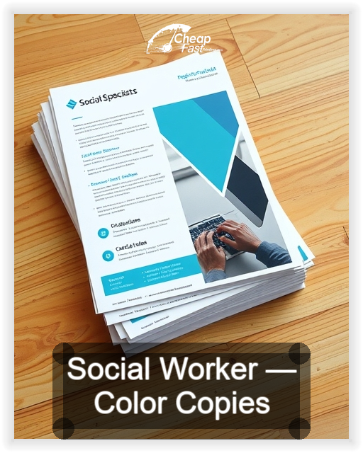 Social Worker business card design sample