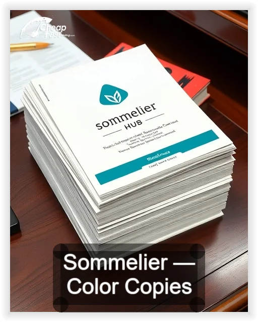 Sommelier business card design sample