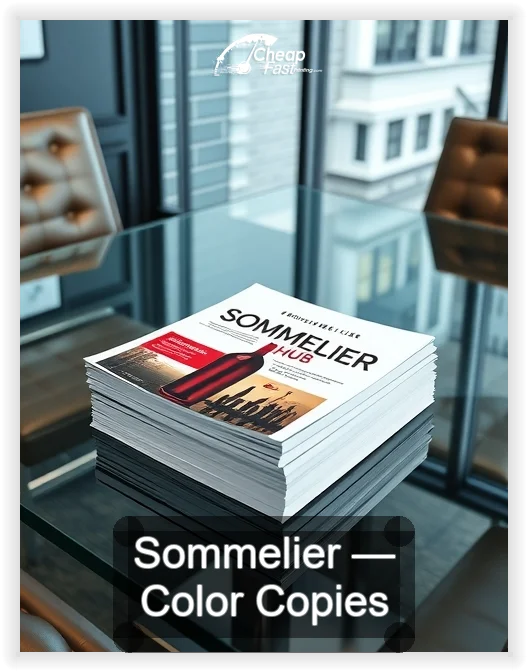 Sommelier business card design sample