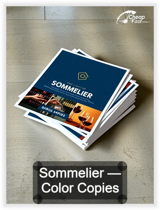 Sommelier business card design sample