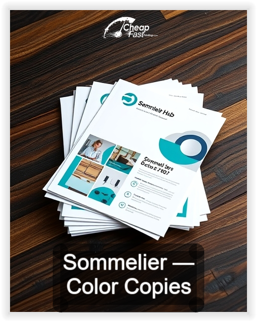 Sommelier business card design sample