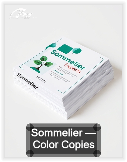 Sommelier business card design sample