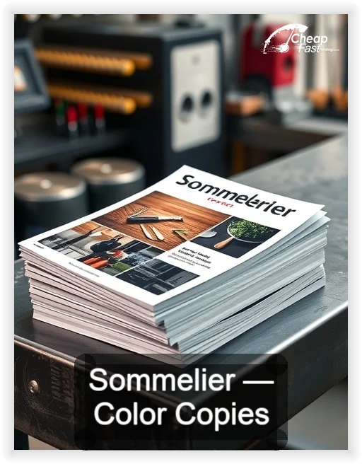 Sommelier business card design sample