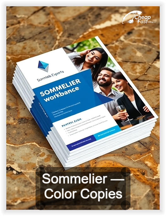 Sommelier business card design sample