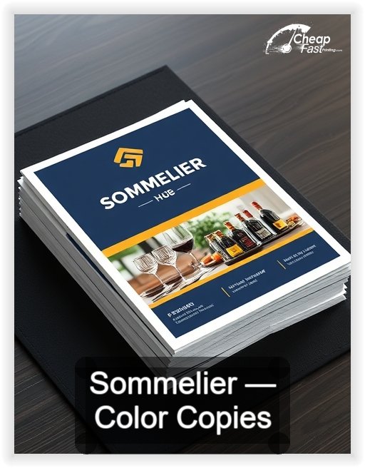 Sommelier business card design sample