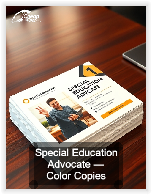 Special Education Advocate business card design sample