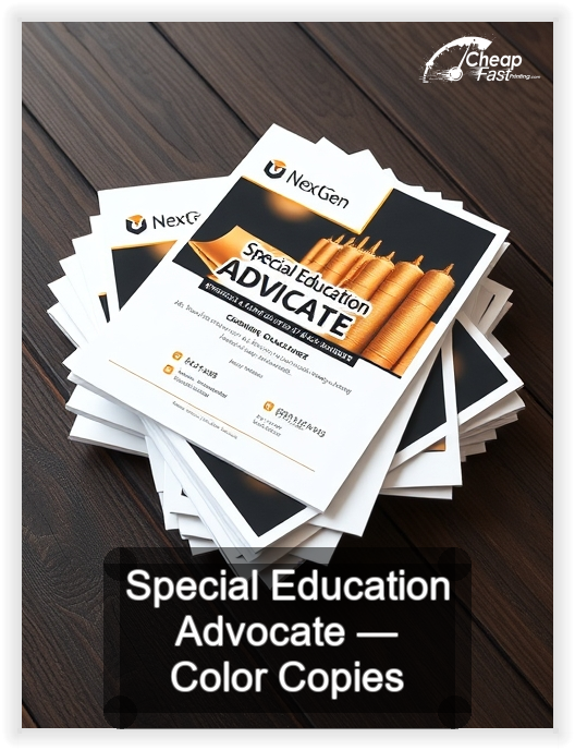 Special Education Advocate business card design sample