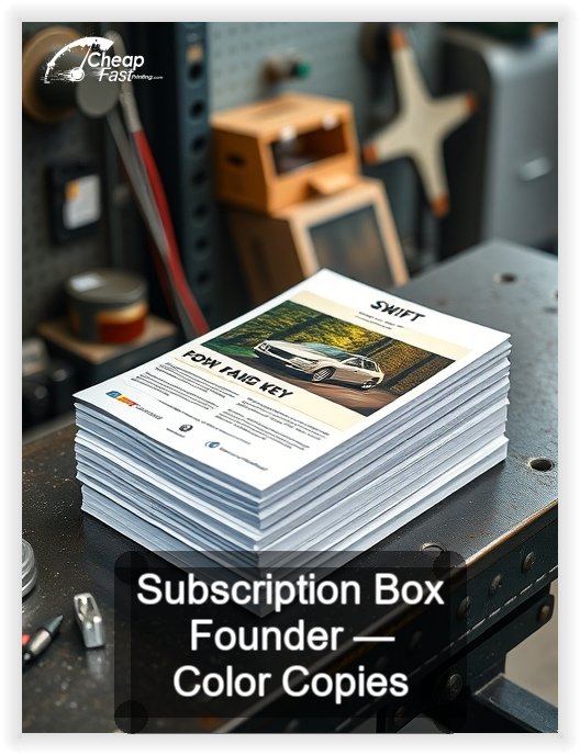 Subscription Box Founder business card design sample