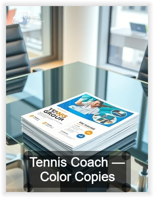 Tennis Coach business card design sample