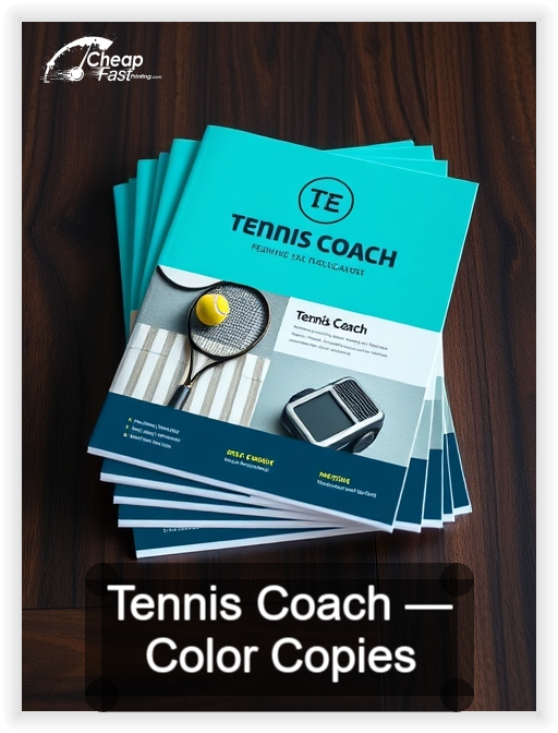 Tennis Coach business card design sample