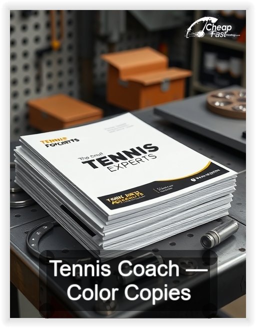 Tennis Coach business card design sample